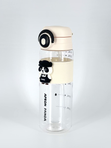 Бутылочка для воды Yes-Water пластик Панда 650 мл (белый)