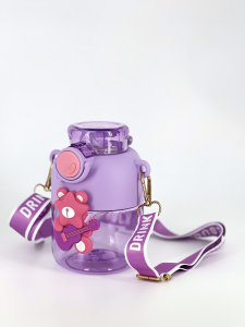 Бутылочка для воды Yes-Water Медведь с гитарой 520 мл (фиолетовый)