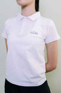 Теннисное поло для девочки Vinner (белый)