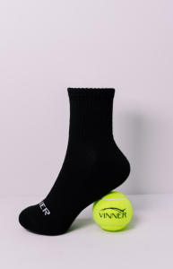 Носки теннисные VINNER (черный средние) 1 пара 