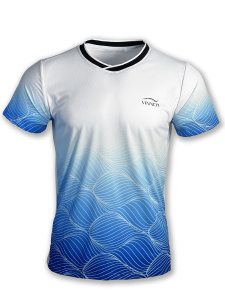 Футболка мужская Vinner R1T (белый/голубой)