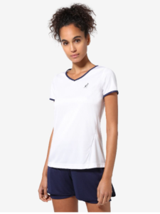 Теннисная футболка женская Australian SLASH ESSENCE ACE (белый/синий 002)