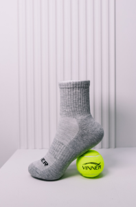 Носки теннисные VINNER (серые средние) 1 пара 