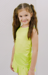 Теннисная майка для девочки VINNER (пастельно-зелёный)