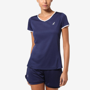 Теннисная футболка женская Australian SLASH ESSENCE ACE (синий 842)