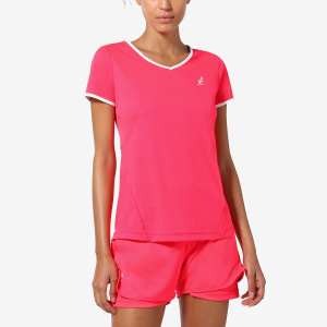 Теннисная футболка женская Australian SLASH ESSENCE ACE (красный 419)