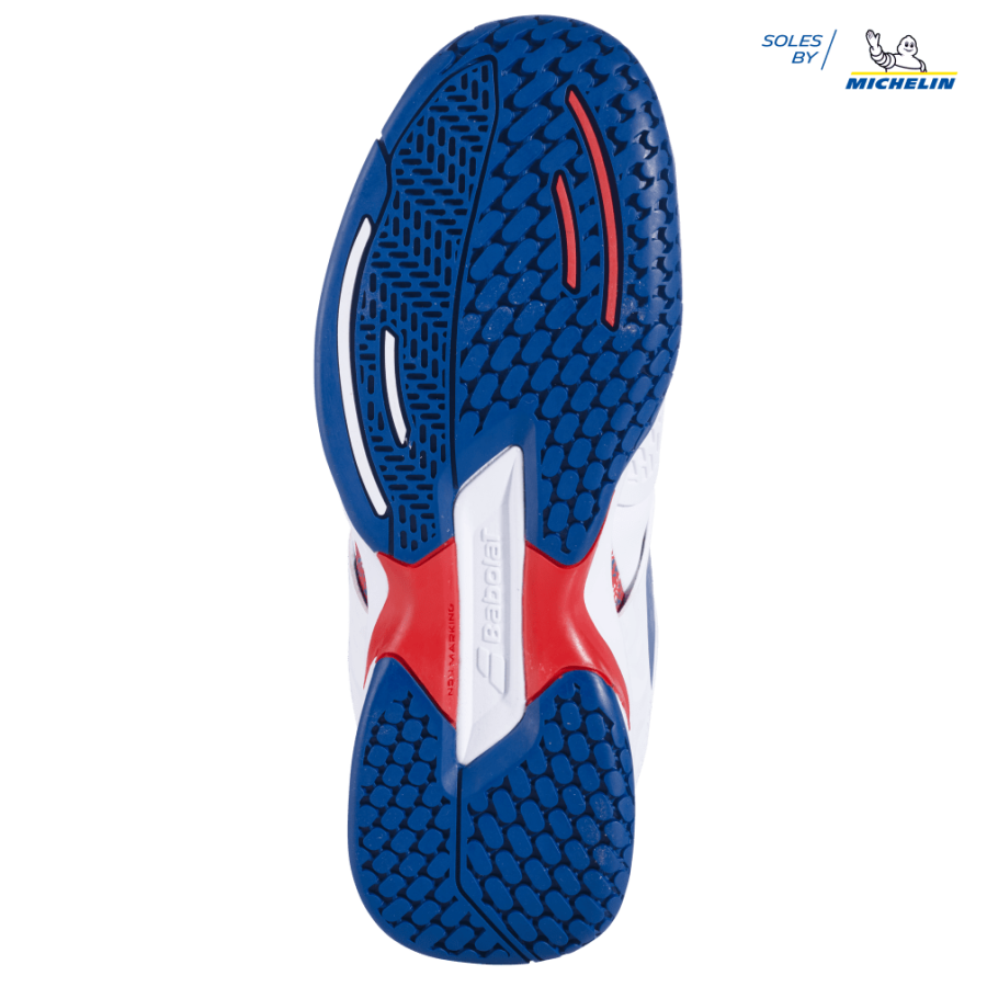 Кроссовки детcкие Babolat Propulse All Court  (белый/сумеречно-синий, размер 38.5 (UK 5.5))